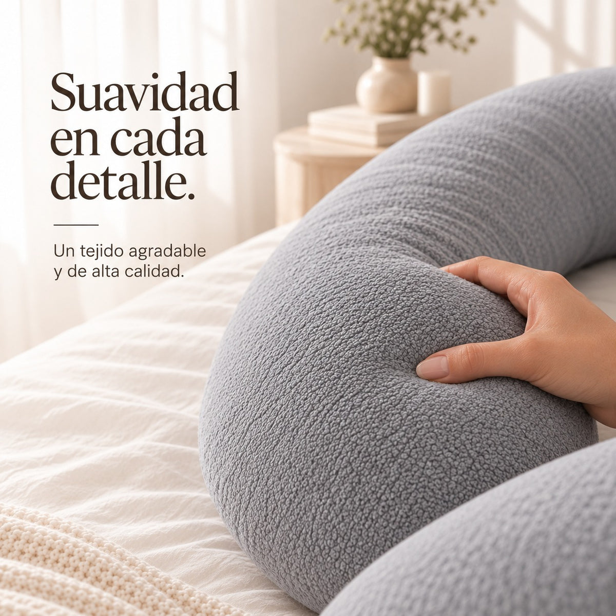 Brunito™ CozyNest | Almohada de Embarazo Ergonómica en U