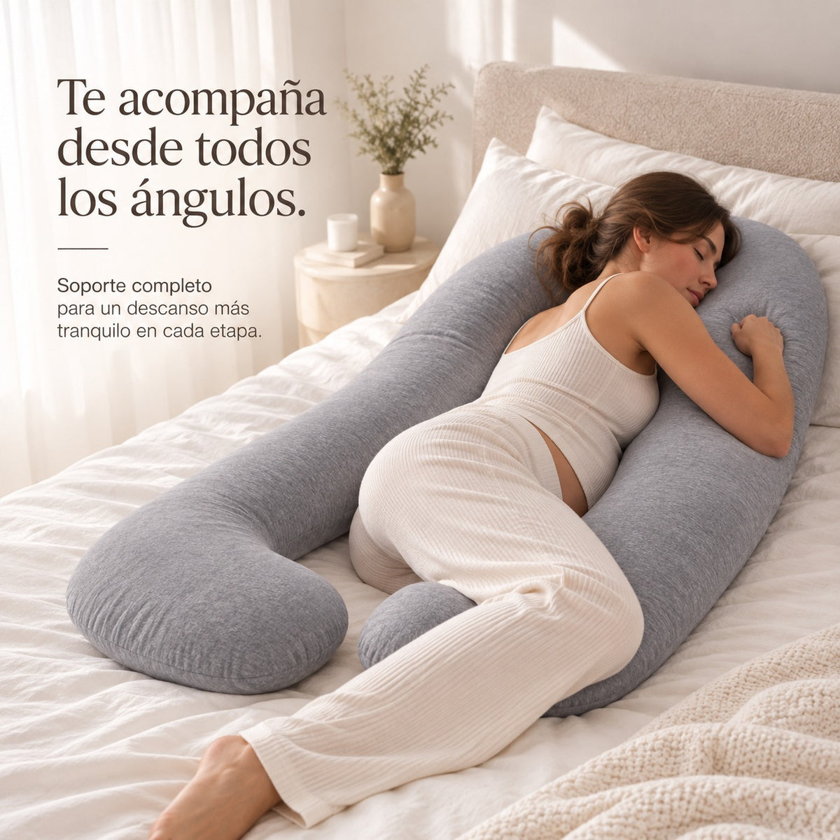 Brunito™ CozyNest | Almohada de Embarazo Ergonómica en U